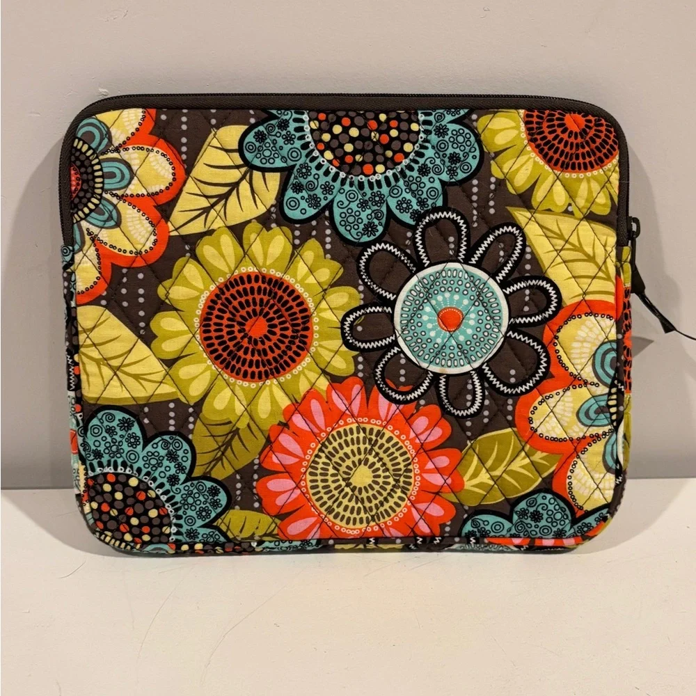 Vera Bradley Quilted Floral Tablet Sleeve Turquoise